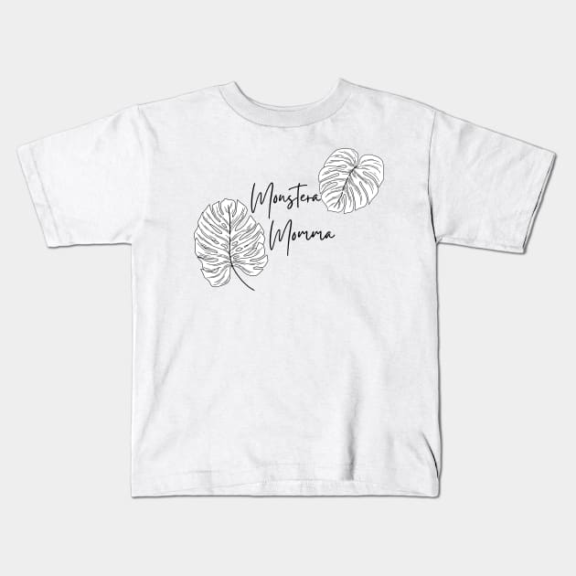 Monstera Momma Kids T-Shirt by Thistle Kent